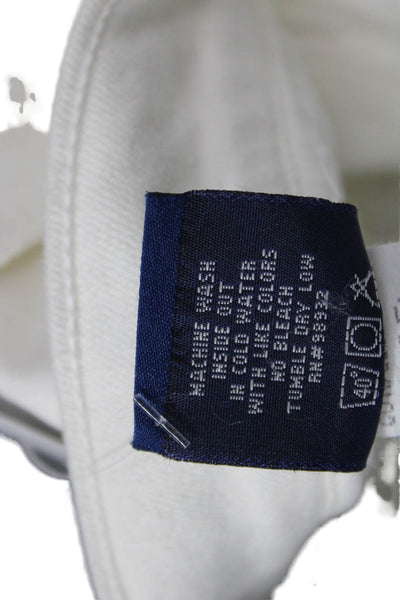 Principle Women Ankle Skinny Jeans White Mid Rise Button Size 31