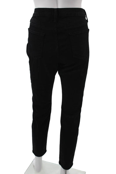 Just Black Womens Skinny Distressed Black Jeans High Rise Size 31