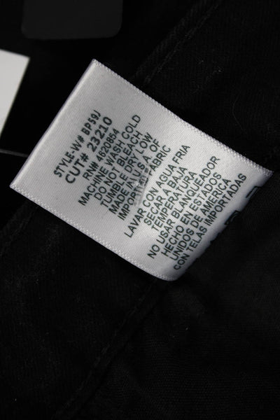 Just Black Womens Skinny Distressed Black Jeans High Rise Size 31
