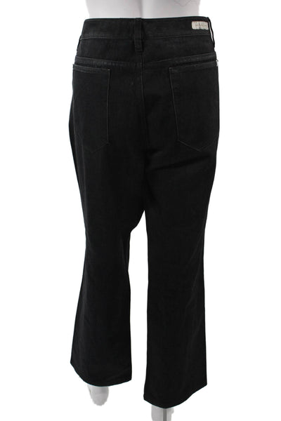 Elie Tahari Womens Cropped Black High Rise Jeans Size 14