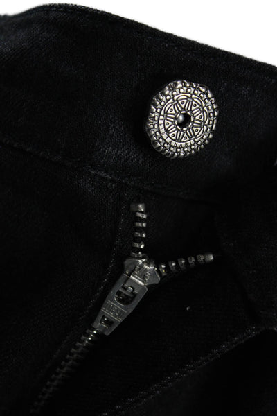 Elie Tahari Womens Cropped Black High Rise Jeans Size 14