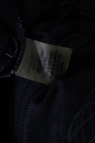 Elie Tahari Womens Cropped Black High Rise Jeans Size 14