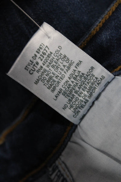 Just Black Womens Ankle Skinny Dark Blue High Rise Jeans Size 31