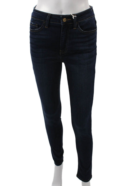 Flying Monkey Women Skinny Dark Blue Jeans High Rise 28 Inseam Size 25
