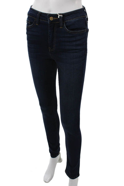 Flying Monkey Women Skinny Dark Blue Jeans High Rise 28 Inseam Size 25