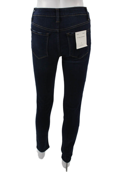 Flying Monkey Women Skinny Dark Blue Jeans High Rise 28 Inseam Size 25
