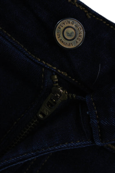 Flying Monkey Women Skinny Dark Blue Jeans High Rise 28 Inseam Size 25