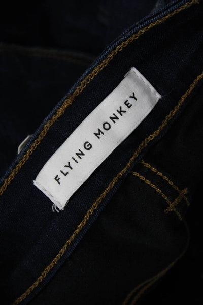 Flying Monkey Women Skinny Dark Blue Jeans High Rise 28 Inseam Size 25