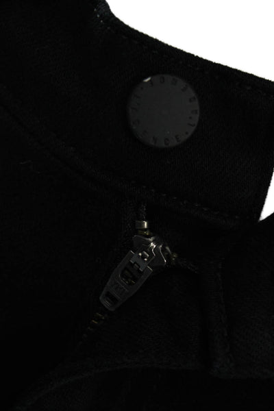 L'Agence Unisex Black Solid Cotton Blend Shorts Size 25