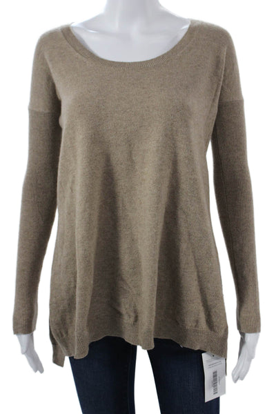 Theory Unisex Beige 100% Cashmere Pullover Long Sleeve Crewneck Size PP