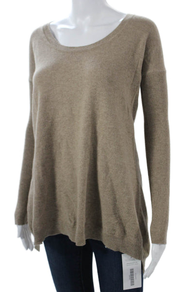 Theory Unisex Beige 100% Cashmere Pullover Long Sleeve Crewneck Size PP