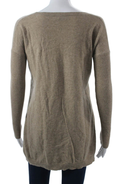 Theory Unisex Beige 100% Cashmere Pullover Long Sleeve Crewneck Size PP