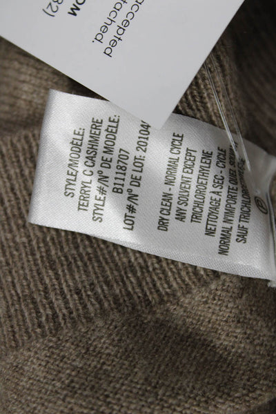 Theory Unisex Beige 100% Cashmere Pullover Long Sleeve Crewneck Size PP