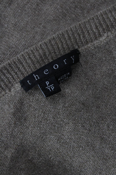 Theory Unisex Beige 100% Cashmere Pullover Long Sleeve Crewneck Size PP