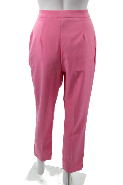 Asos Women Ankle Cropped Dress Pants Pink Size 6