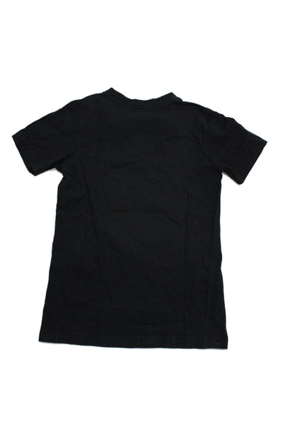 Nike Boys Cotton Graphic Short Sleeve Crew Neck Pullover T-Shirt Black Size S