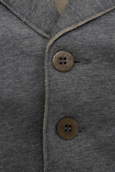 Il Gufo Childrens Bpys Button Down Coat Heather Grey Size 2 T