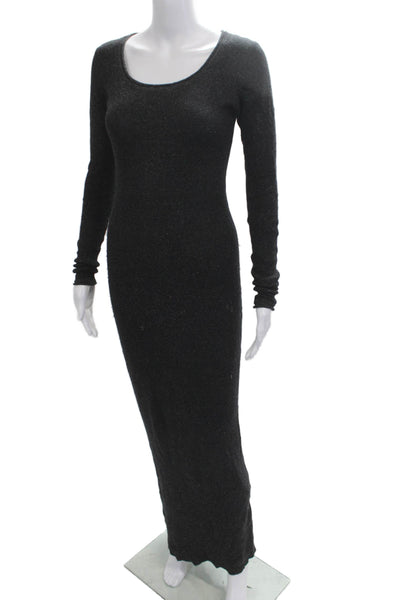 T Alexander Wang Women Bodycon Sweater Dress Black Wool Long Sleeve Size XS