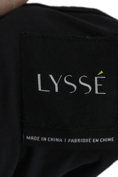 Lysse Womens Black T Shirt Dress Short Sleeve Round Neck Mini Size M