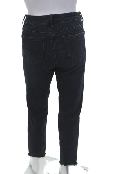 Tractr Womens High Rise Ankle Cropped Jeans Dark Blue Size 30