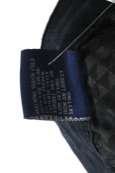 Tractr Womens High Rise Ankle Cropped Jeans Dark Blue Size 30