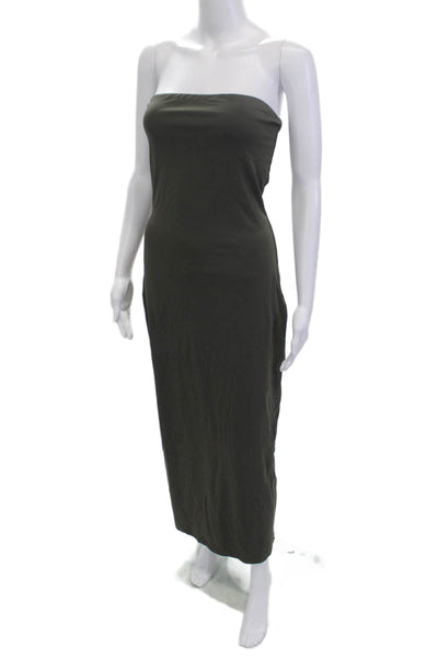 Aritzia Women Bodycon Maxi Dress Dark Gray Sleeveless Size L