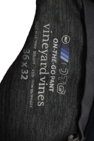 Vineyard Vines Mens Chino Dress Pants Dark Gray Button Size 36