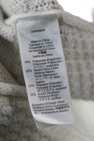Madewell Unisex Pullover Turtleneck Sweater White Long Sleeve Size 2XS