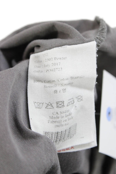 Molo Childrens Boys Graphic King Sleeves Tee Shirt Grey Cotton Size 12
