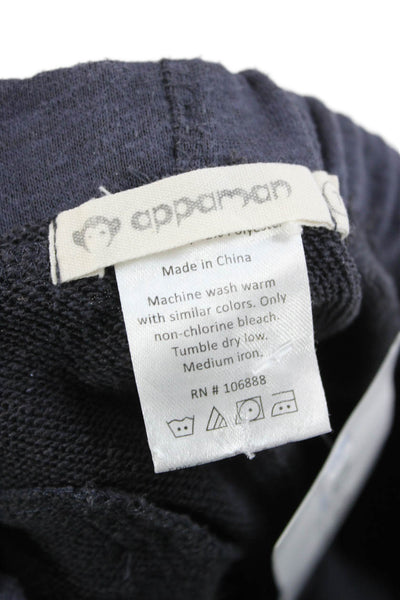 Appaman Childrens Boys Sweat Shorts Navy Blue Cotton Size 7