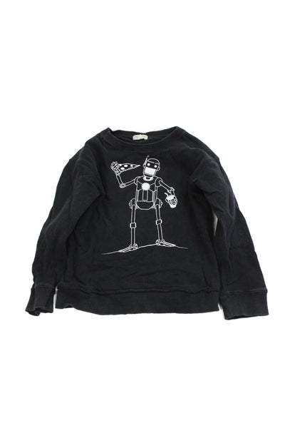 Appaman Childrens Boys Long Sleeves Sweatshirt Black Cotton Size 10