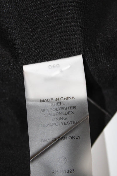 Vince Camuto Women Black Collared Blazer Long Sleeve Polyester Spandex Size 4