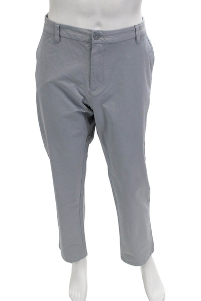 Vineyard Vines Mens Chino Pants Gray Button Inseam 32 Size 36