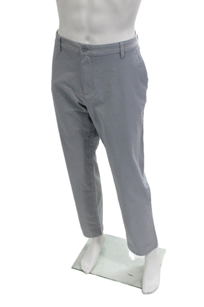 Vineyard Vines Mens Chino Pants Gray Button Inseam 32 Size 36