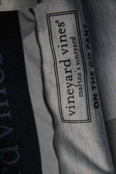 Vineyard Vines Mens Chino Pants Gray Button Inseam 32 Size 36