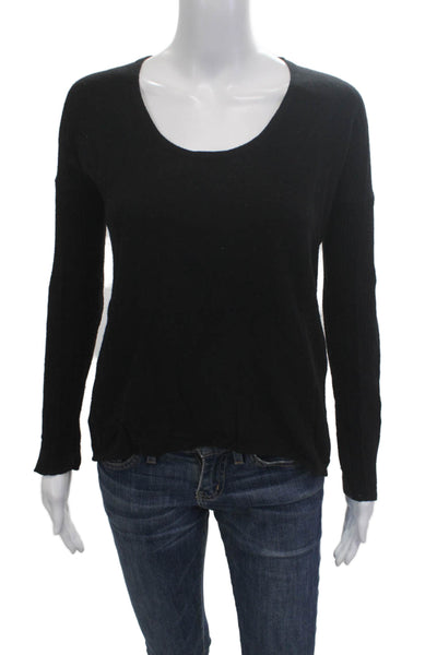 Helmut Unisex Black Pullover Sweater Angora Cashmere Blend Size PP