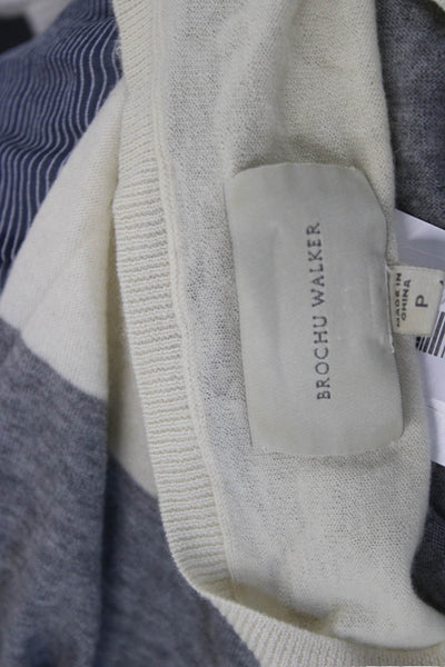 Brochu Walker Unisex Beige Cashmere Pullover Sweater Size PP