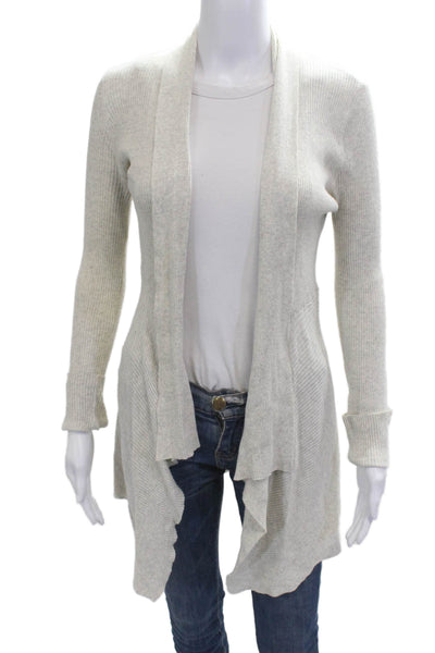 Cotton By Autumn Cashmere Unisex Beige Cardigan Size S