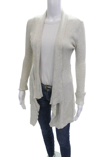 Cotton By Autumn Cashmere Unisex Beige Cardigan Size S