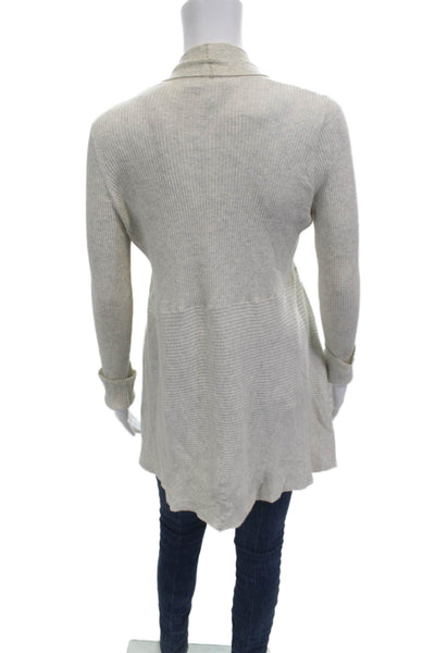 Cotton By Autumn Cashmere Unisex Beige Cardigan Size S