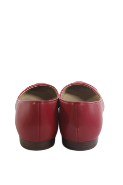 Michael Michael Kors Womens Leather Dylyn Ballet Flats Red Size 10