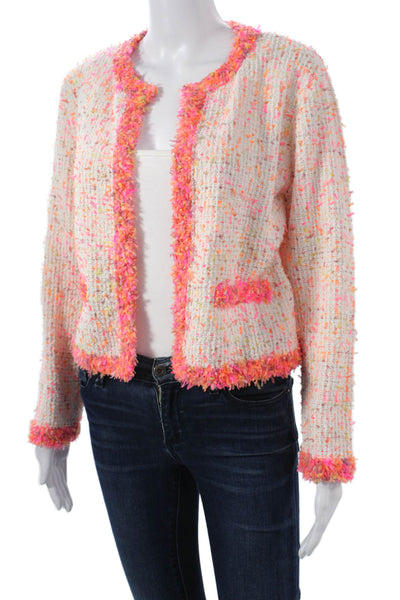 Zara Womens Beige Long Sleeve Jacket Polyester Cotton Acrylic Size S