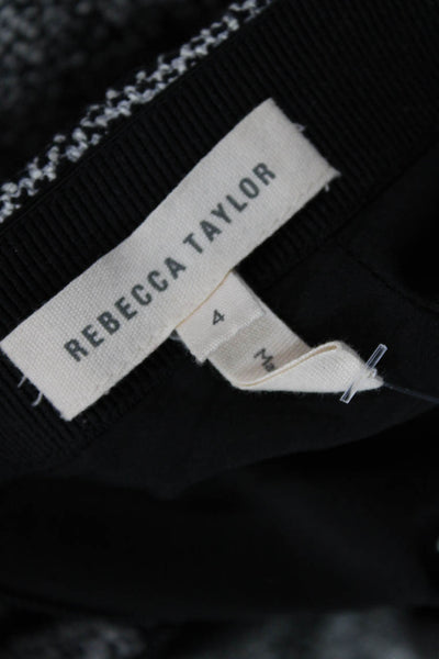 Rebecca Taylor Women Straight Pencil Midi Skirt Black Size 4