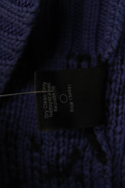 Kelly Wearstler Unisex Pullover Sweater Striped Black Pima Cotton Size S
