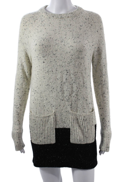 White + Warren Unisex Cashmere Pullover Beige Sweater Size XS
