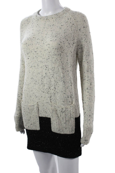 White + Warren Unisex Cashmere Pullover Beige Sweater Size XS