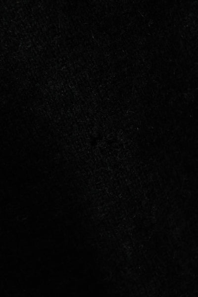 Inhabit Unisex Cashmere Pullover Sweater Black Round Neck Long Sleeve Size PP