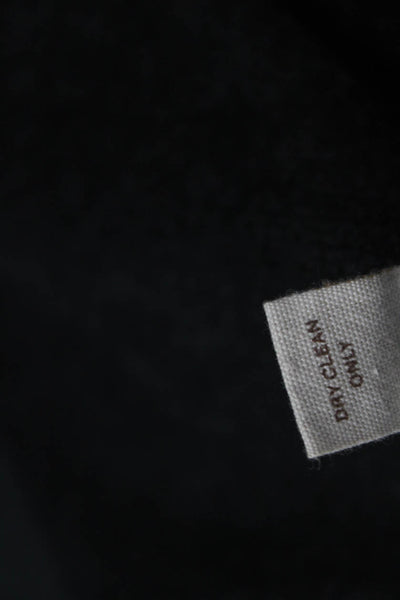 Inhabit Unisex Cashmere Pullover Sweater Black Round Neck Long Sleeve Size PP