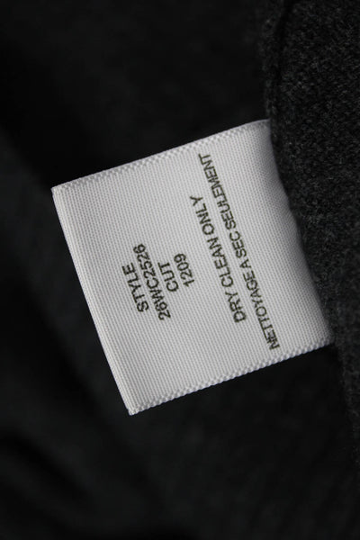 Brochu Walker Women Pullover Dark Gray Wool Cashmere Crew Neck Size S