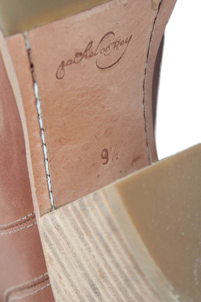 Rachel Comey Womens Leather Pull On Cowboy Ankle Boots Brown Size 9.5
